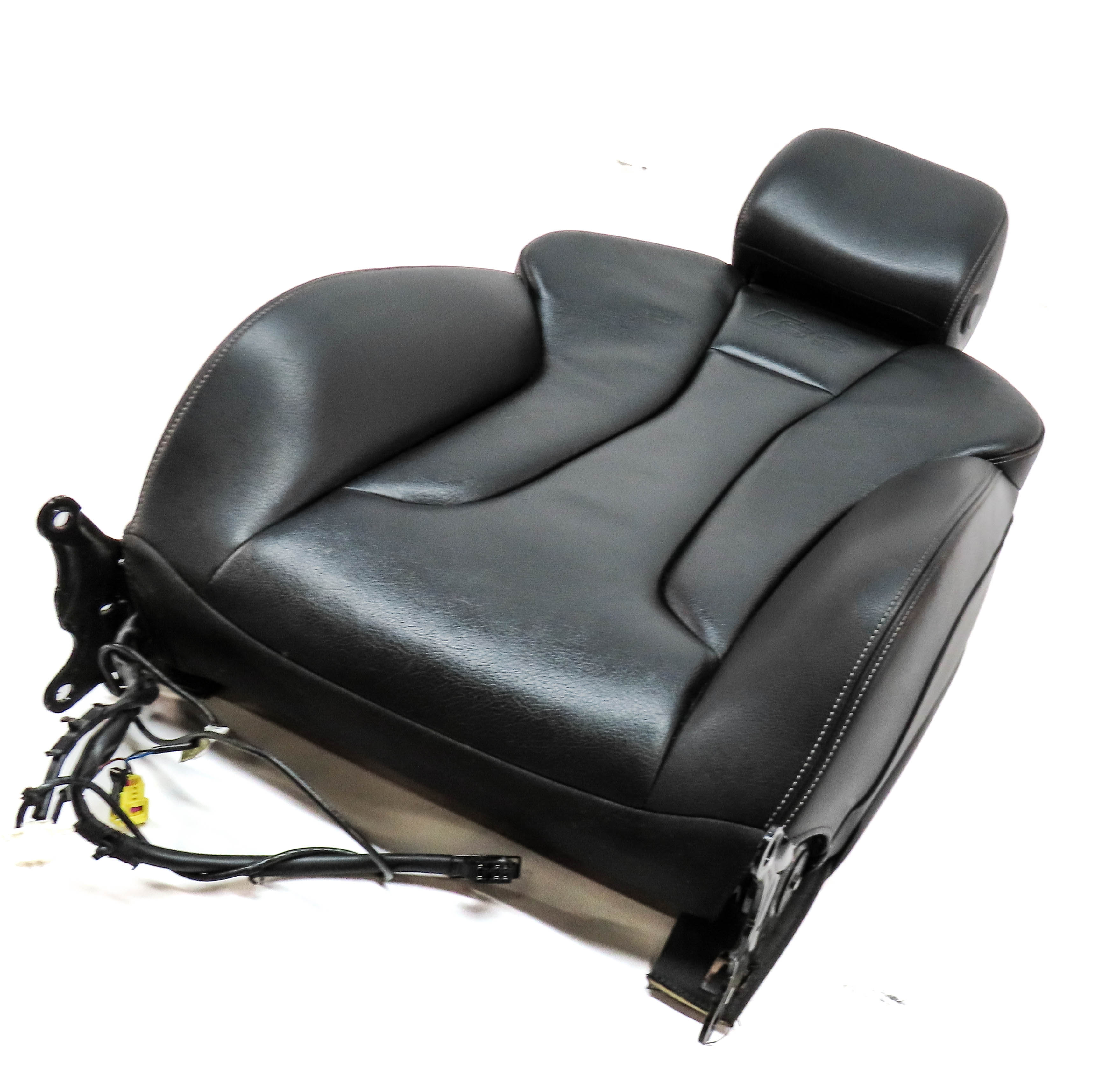 2015 AUDI S3 (8V) FRONT RIGHT PASSENGER UPPER HEATED SEAT BACK CUSHION (Black) — exact item pictured